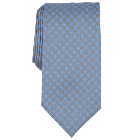 Perry Ellis Men Teague Dot-Print Tie Charcoal - Picture 1 of 1